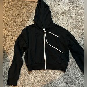 Cropped Zip up Hoodie